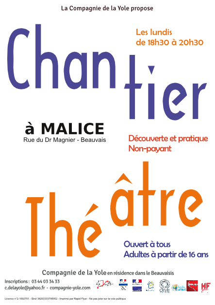 Flyer Chantier Theatre